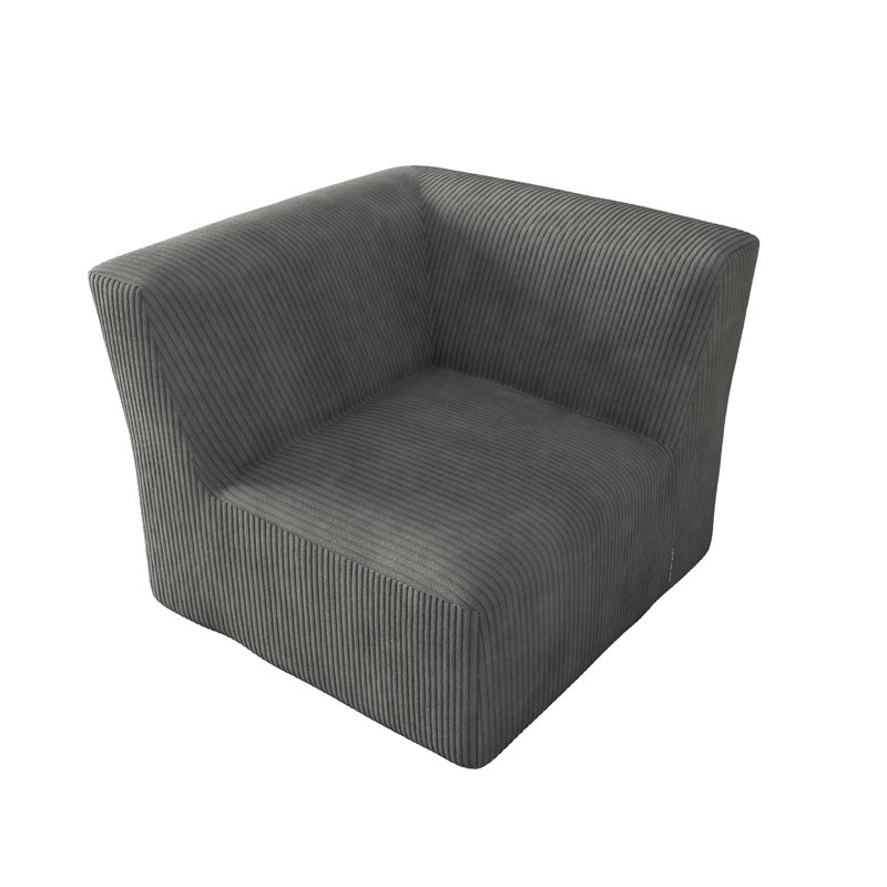 90.9Cm Wide Corner Chair, Grey