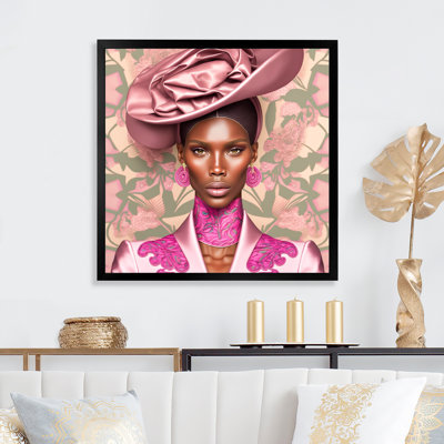 Gorgeous African Queen in Retro Colors III - reproduction sur toile
