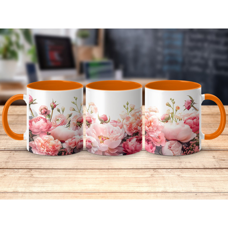 Ceramic Coffee Mug, Orange