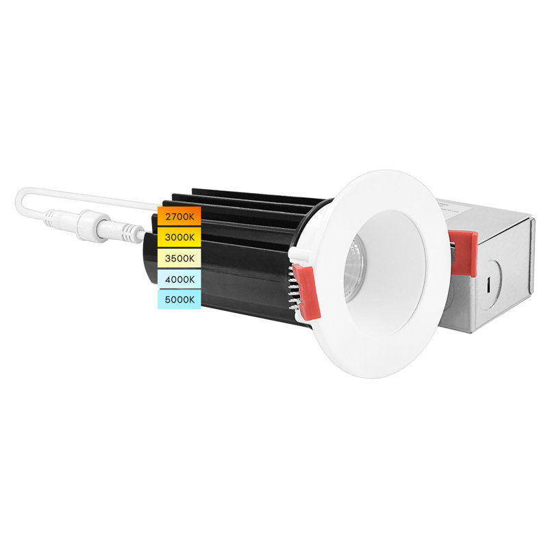 2.8'' Selectable Color Temperature 15 Watt Dimmable Air-Tight IC Rated LED Retrofit Recessed Lighting Kit