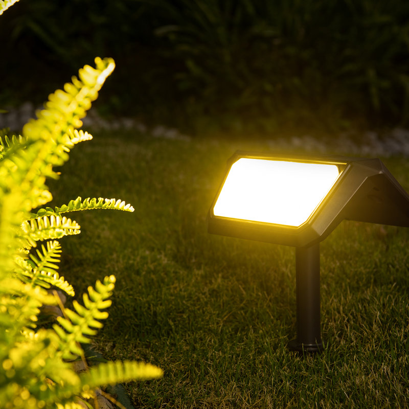 40 lumières de chemin solaire d'extérieur blanches résistantes aux intempéries 40 000 lumens 3000K 2 pièces