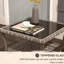 Table de bout en rotin tissé Outsunny, table d'appoint d'extérieur avec tablette de rangement, cadre en aluminium carré, plateau en verre trempé, couleur plage-1420177433