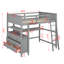 Lit mezzanine avec tiroirs, bureau et tablettes-683545321-683545323