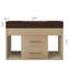 Meuble-lavabo flottant moderne avec lavabo encastré en céramique Modern-1320637658