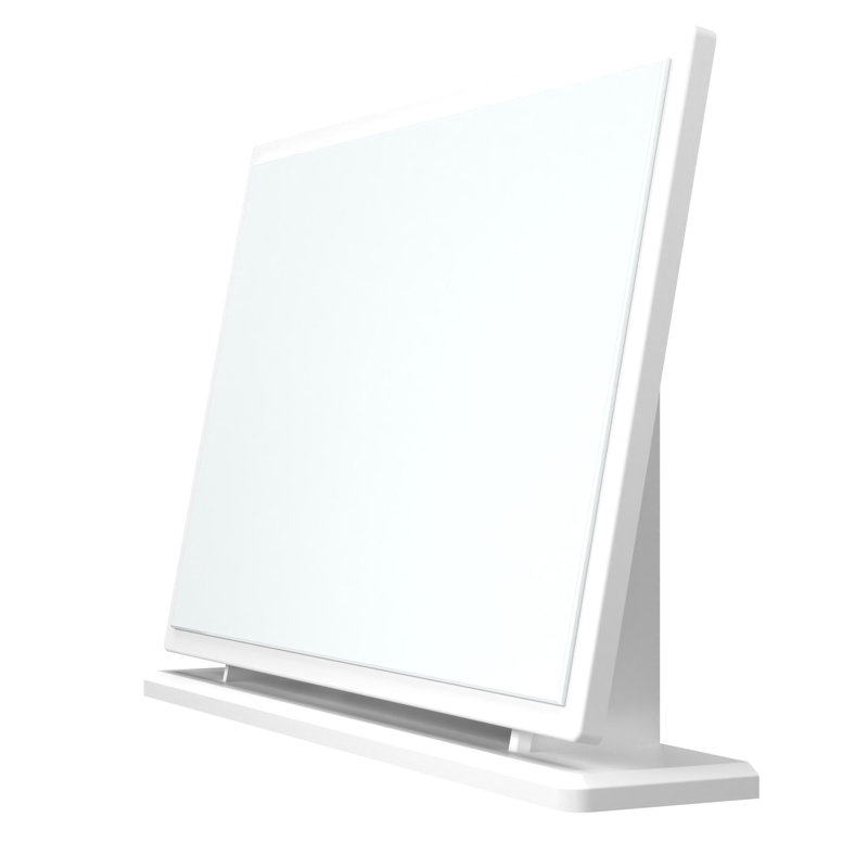 Fully Assembled Meansville Accent Mirror, White