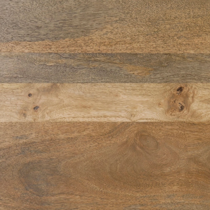 Bois massif de manguier Genavie, Naturel, H 30 po x L 84 po x l 35 po