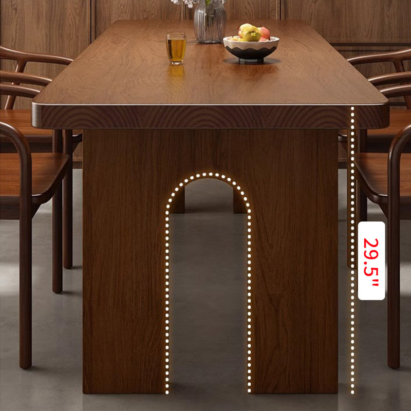 Table de salle à manger Anijah, H 29,5 po x L 86,6 po x l 35,4 po