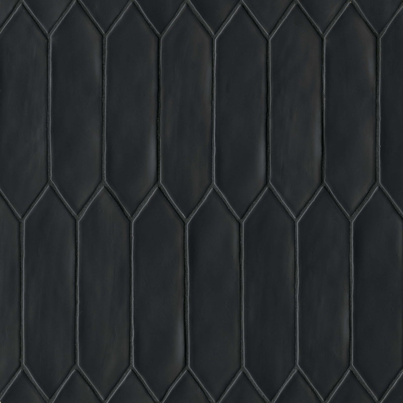Reine 3" x 12" Ceramic Tile, Black