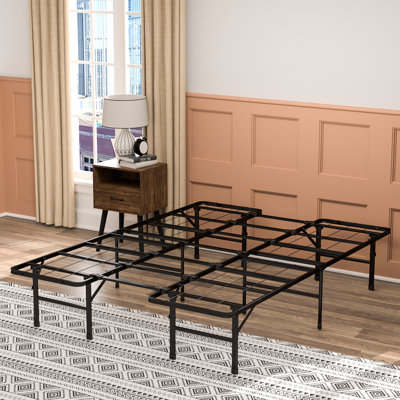 Lit pliant 14 po Saleste, taille réglable, simple et double / grand et très grand, 2 en 1, facile à assembler et à ranger