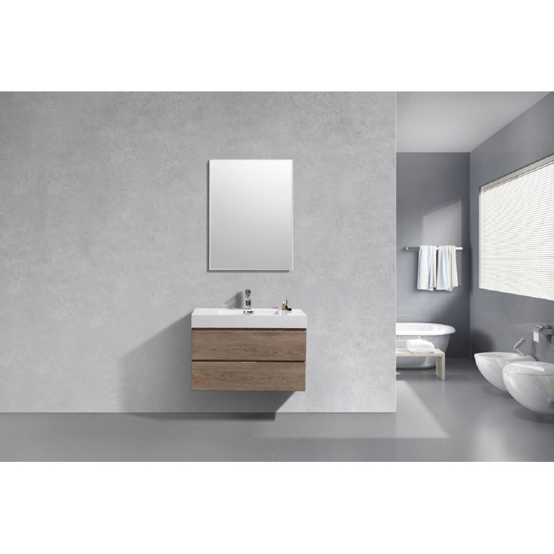 Ensemble de meuble-lavabo simple mural 36 po Parsonage