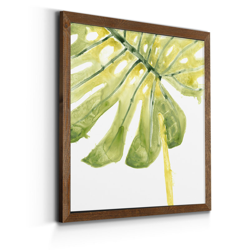 Reproduction d’art sur toile tendue, "Verdant impressions I", Toile avec cadre érable, H 21 po x l 21 po x P 1 po