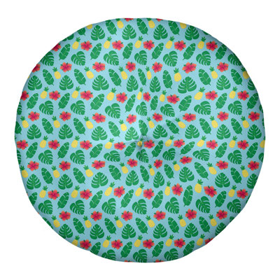 Coussin de sol touffeté rond Katelyn Elizabeth