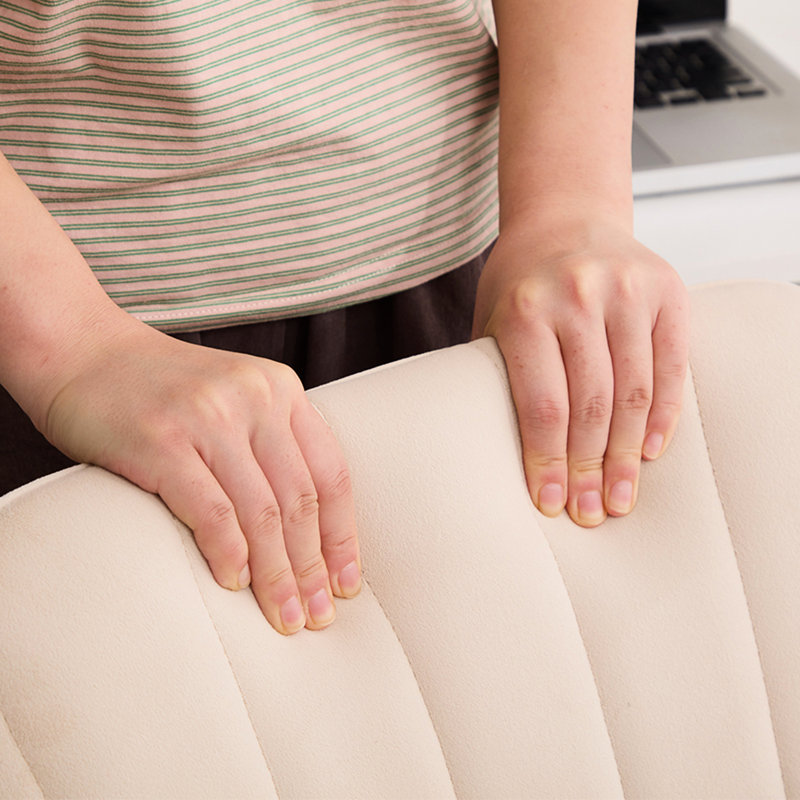 Housse de bureau en velours kaki avec caractéristiques ergonomiques, réglable pour un soulagement confortable, housse, Khaki