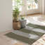 Tapis gris / ivoire en laine touffeté à la main 2 pi 3 po x 3 pi 9 po Ladzi