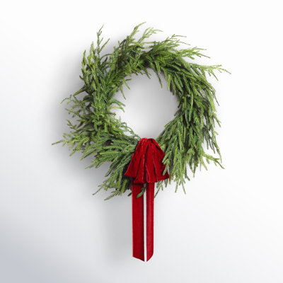 Faux Pine Wreath