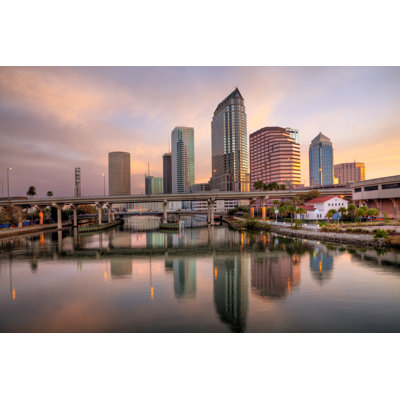 Margreth Tampa Skyline - Wrapped Canvas Print