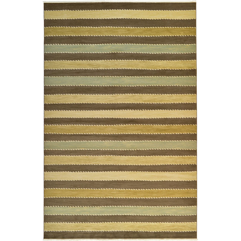 Tapis à motif géométrique brun Frederica, Rectangle 3 pi 3 po x 5 pi 3 po