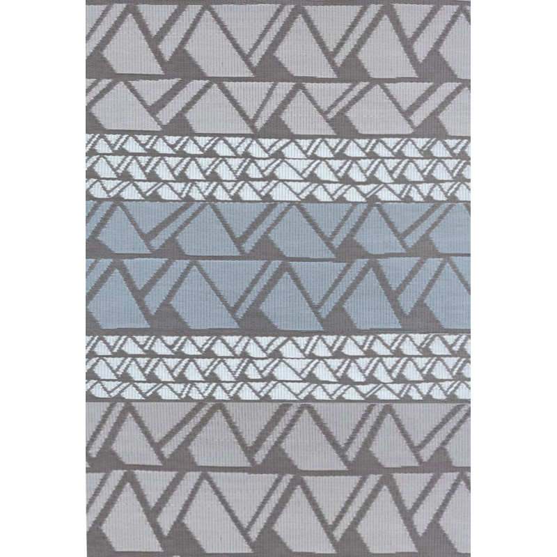 Zig Zag Outdoor Mat, Grey, Reversible Mat For Patio, Porch, Deck, Floor Mat, Rectangle 5' x 8'