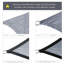 Pare-soleil 13 pi x 20 pi gris Et bloquant. Idéal pour les espaces extérieurs comme le patio, la terrasse ou la cour. Avec équipement de montage, corde, outils de fournitures d'installation - tissu de blocage,. Pour des zones telles que