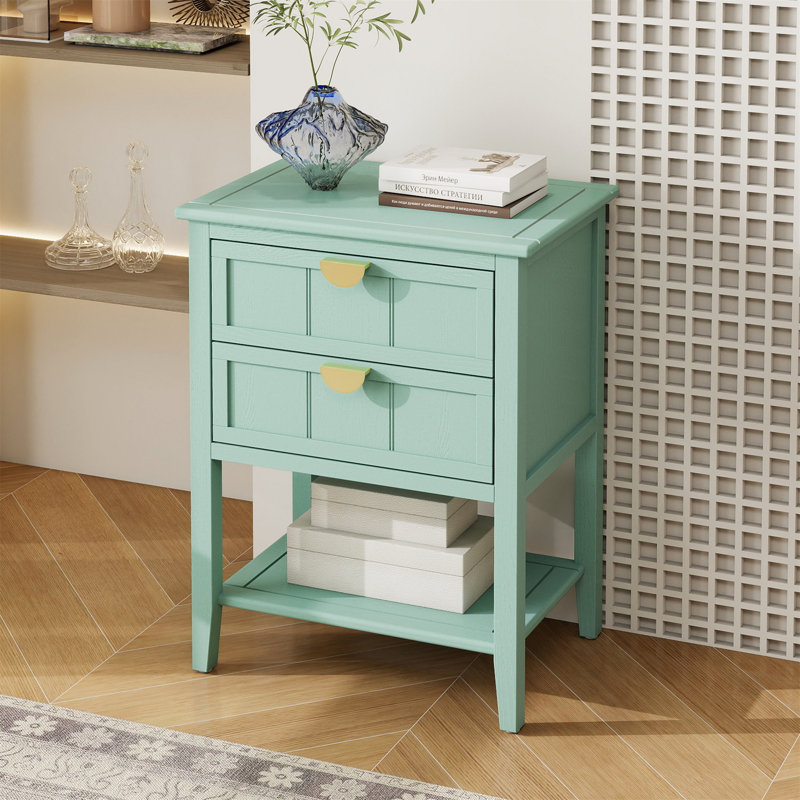 2 Drawer Side Table