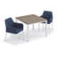 Chaise de terrasse avec coussin Oland-84723448-84723451