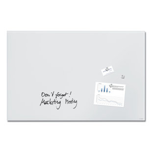 Artverum Wall Mounted Magnetic Unframed Glass Board