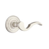 Wave/Drop Privacy (Bed & Bath) Door Lever with Round Rosette