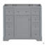 Meuble-lavabo 36 po sans lavabo, base d'armoire seulement, une armoire et six tiroirs-398540767