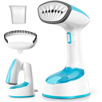 Folding Handheld Clothes Steamer 20g/min Strong Steam 25s Fast Heat-Up Garment Wrinkle Remover for Home Office Travel (Aqua)