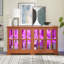 Vitrine à vitrine rétro Vintage - porte vitrée antique avec tablettes réglables pour objets de collection-175868978-175868977