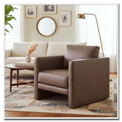Fauteuil d'appoint en similicuir
