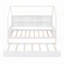 Lit simple en bois avec lit gigogne-117794015