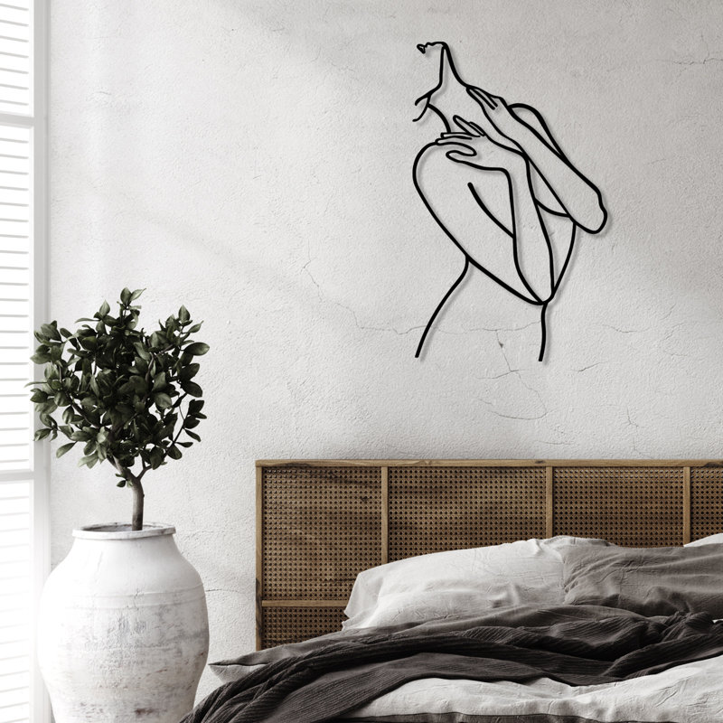 Elegant Decorative Metal Wall Accessory, Black Finish, 20.9 x 33.9 inches | 100% Metal Construction, Thickness: 0.06 inches | Perfect for Home Decor, Living Room, or Office | Stylish and Durable Design to Enhance Any Space