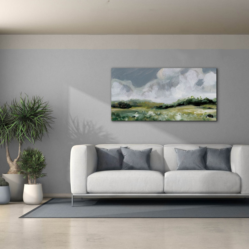 «Lark Manor ™« Soft Summer Sky Dark »par Katrina Pete, art mural sur toile, H 30 po x l 60 po