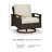 Estill Swivel Wicker Outdoor Lounge Chair