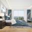 Splash Blue Indigo - Ensemble de housse de couette moderne et contemporain - Microfibre de polyester-38758226