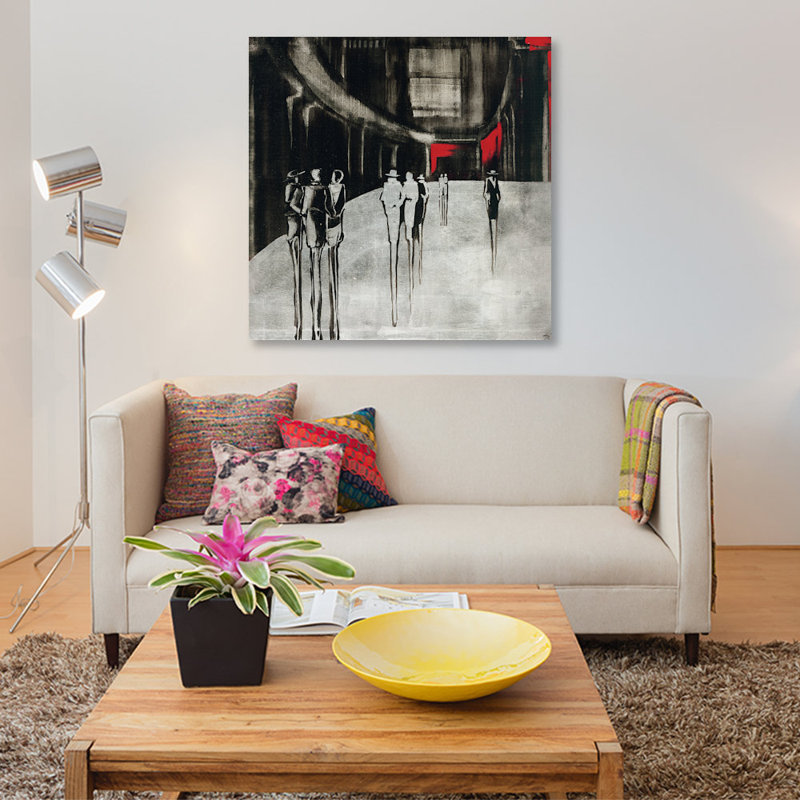 « city scene i », reproduction d’impression sur toile tendue, H 12 po x l 12 po x P 1,5 po, Toile tendue, Pas de tapis