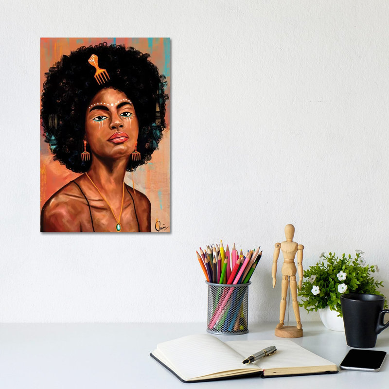Afro Candy by Crixtover Edwin - Print on Canvas, 20.32 cm H x 30.48 cm W, Wrapped Canvas