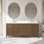 Ensemble de meuble-lavabo autoportant à double cuve 72 po avec plateau en marbre Lavallon