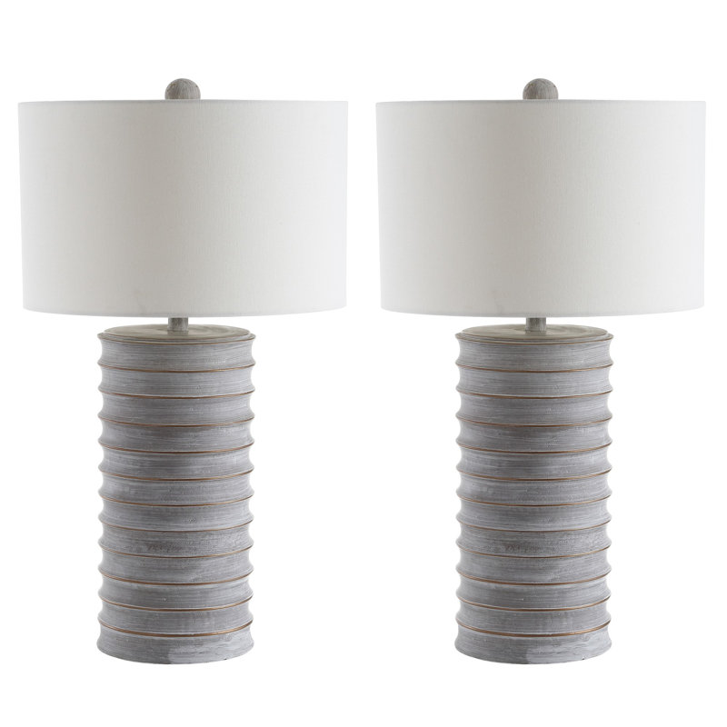 Grassingt Resin Table Lamp, Gray