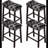 Bar Stool Cover Rectangle Set Of 4 Printed Stretch Counter Height Bar Stools Slipcovers Saddle Stool Slipcover Bench Seat Protector Backless Bar Stools Covers For Kitchen Counter