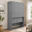 Lit escamotable double pleine grandeur avec tablettes-133704294