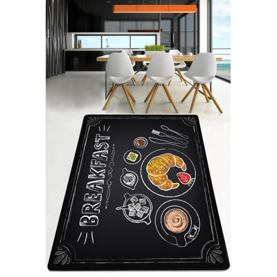 Durable Hall Carpet, 100% Polyester, 31.5 x 39.4 inches | Antibacterial, Non-Slip Underside | Machine Washable, Easy Care | Stylish Black, White, Yellow & Red Design | Perfect for Entryways & Living Spaces