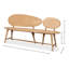 Melva Solid Wood Dining Bench-713258875