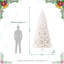Johvan Pre-Lit White Pine Christmas Tree with LED Twinkling Lights-1895177867