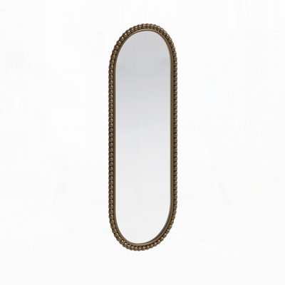 Iron Art Oval Retro Mirror, Antique Effect,Wall Hanging