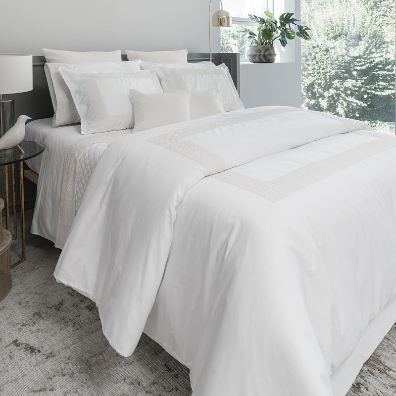 Pearls_Duvet Cover, Queen Duvet Cover, White