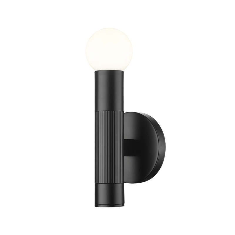 Stari Wall Sconce, 1 Light, 9" H x 5" W x 4" D, Matte Black