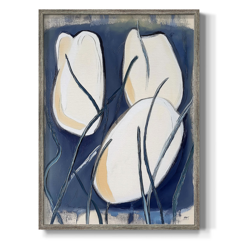 Reproduction encadrée FLORAL Series DCCIX - bois massif, H 11 po x l 9 po