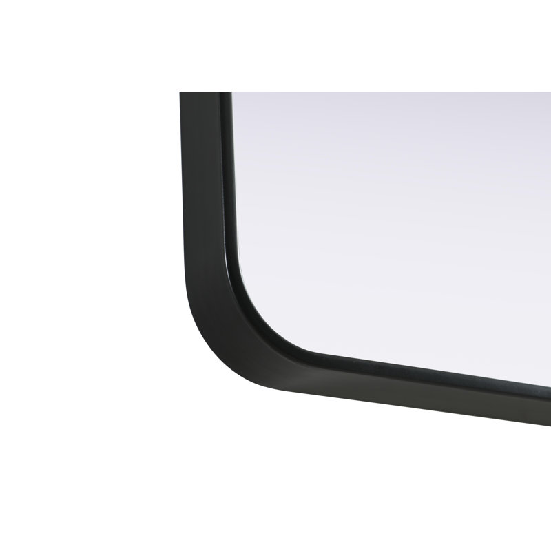 Erath Contour Metal Mirror, Black, 40" x 27"